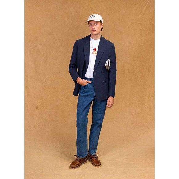 Dior Vintage Navy Pinstriped Wool Dinner Jacket Blazer Classic Tailoring Staple - Picture 13 of 16